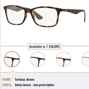Ray ban Tortoise brown Squared eyeglass frame